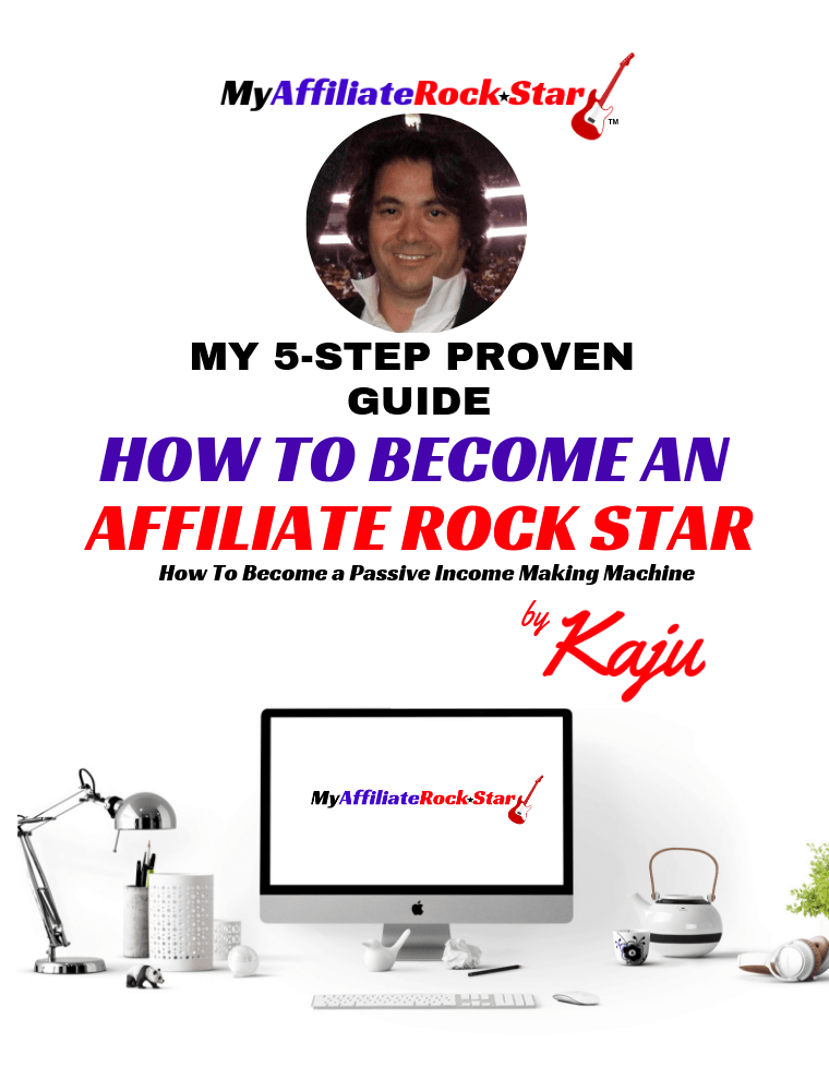 This is our Free Study Guide "My 5 Step Proven Guide on How to Become An Affiliate Rockstar."