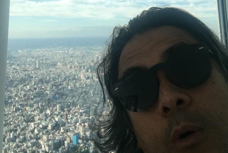 Me up 450 meters in Tokyo Skytree