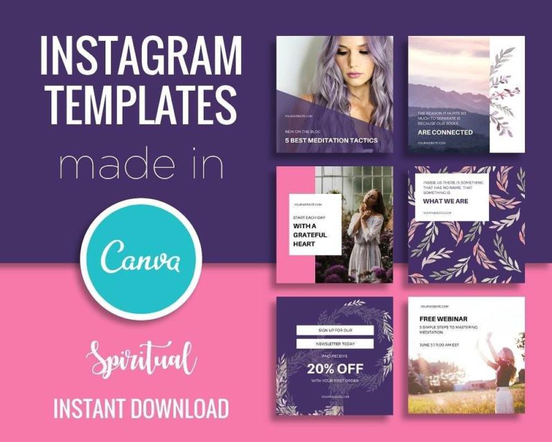 Canva and Instagram templates 2